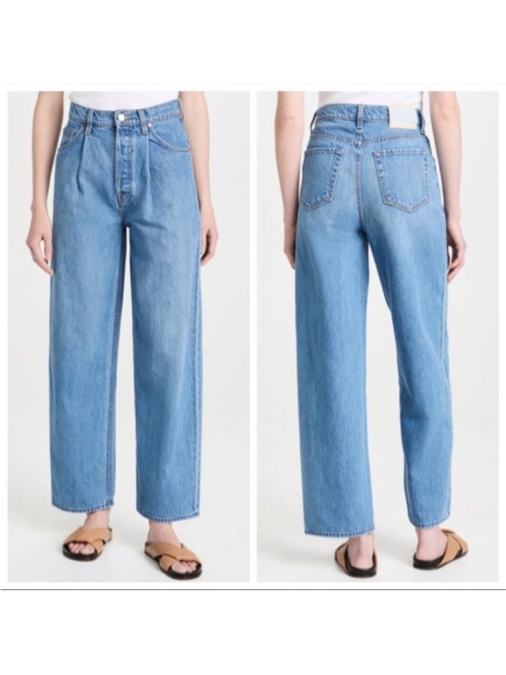 Snacks Mother The Pleated Fun Dip Puddle Wide Leg Jean in Nothing Else Like It